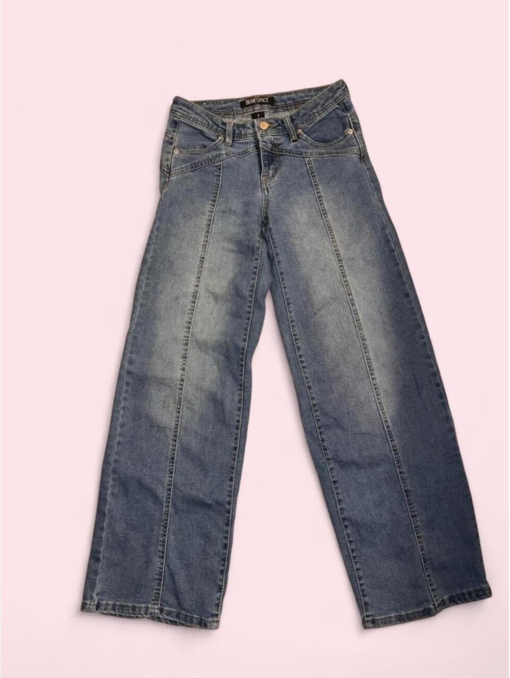 Blue Spice Fitted 70’s Style Blue Jeans in a size 1